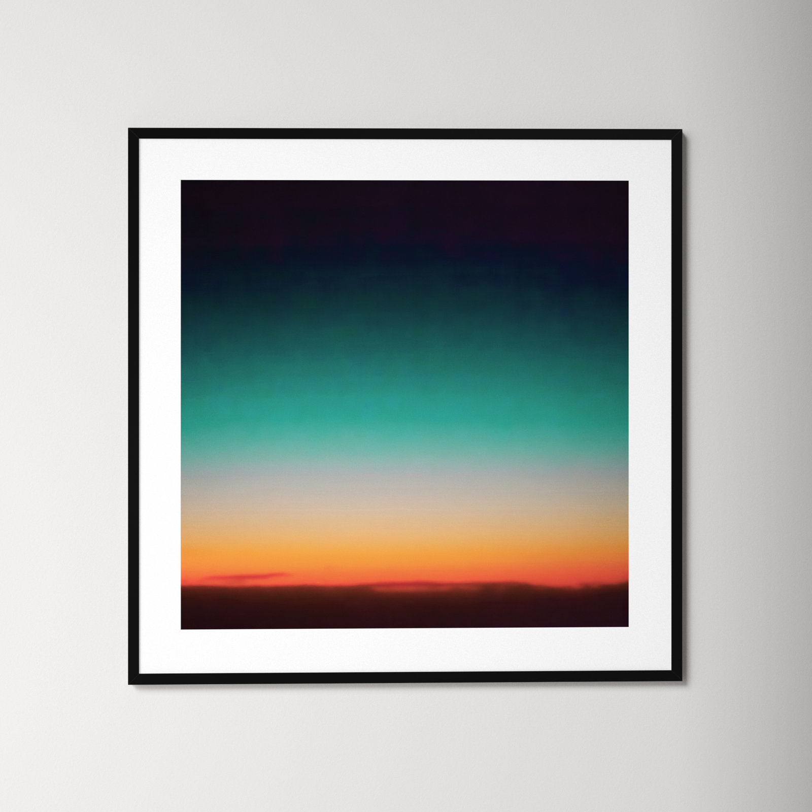 Sunrise Flying by Caroline Mint, Black, 41.25" H x 41.25" W x 0.88" D