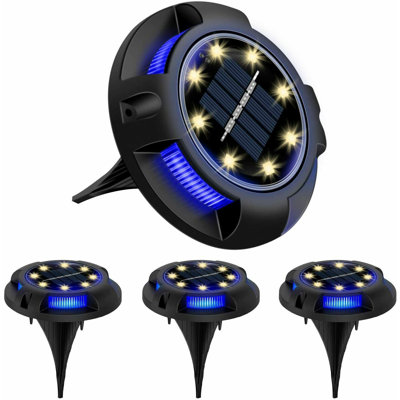 Satin Black Solar Powered Integrated LED Well Light Kit
