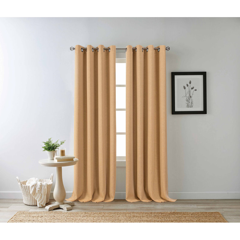 Blackout Curtain Single Panel, 50" W x 108" L, Charcoal