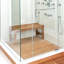 Banc de douche en teck-64289934