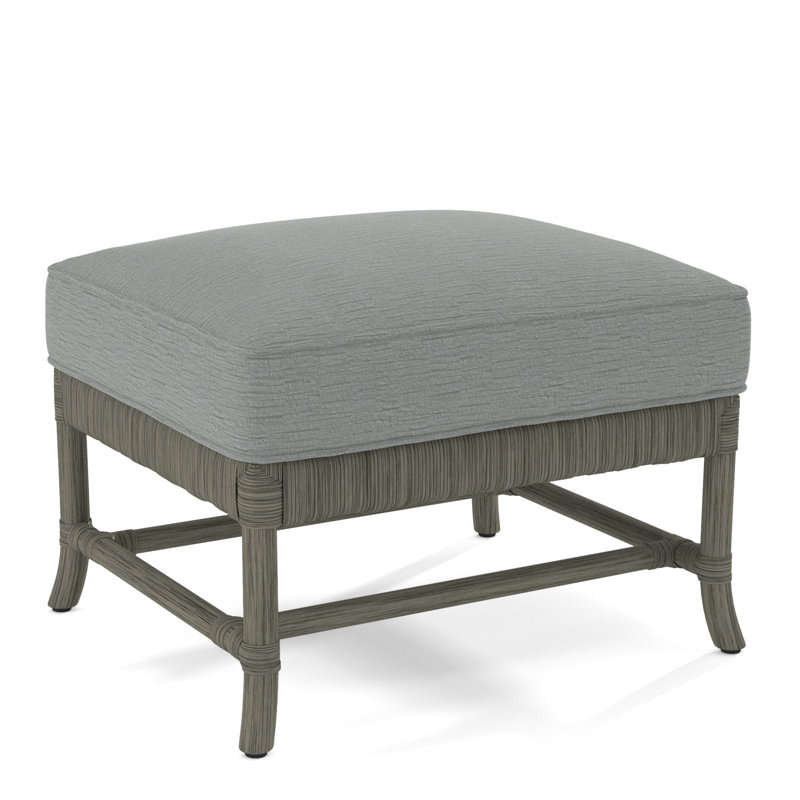 Lafayette Ottoman, Yellow Green Speckle; 0316-44, Greystone