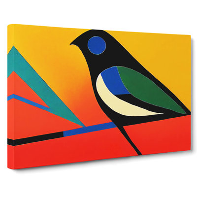 Hypnotic Abstract Bird - Wrapped Canvas Print