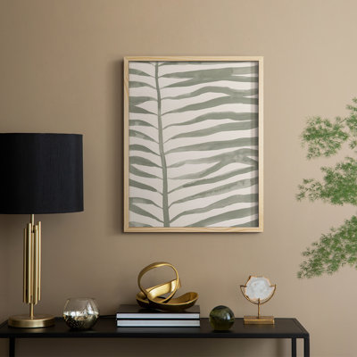 Frond Fingers I, reproduction encadrée - bois massif