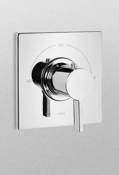 Robinet mélangeur thermostatique TOTO® Legato®, chrome poli, Chrome poli