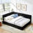 Full Size Upholstered Tufted Bed Frame, Sofa Bed Frame With Comfortable Backrest And Armrests, Full Size Bed For Bedroom, Living Room,Velvet(81''*60''*29.5'')-325728335