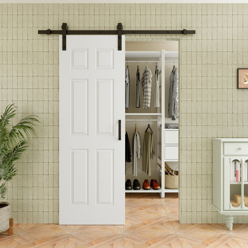 Porte de grange coulissante en bois 80 pi avec 80 po, 28 po x 80 po