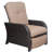 Strathmere Outdoor Recliner in Tan