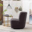 Fauteuil baquet pivotant à 360 ° en velours avec coussin-1332138729