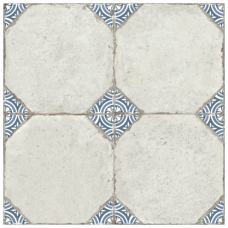 Kings Field 17-3/4 In. X 17-3/4 In. Porcelain Floor And Wall Tile