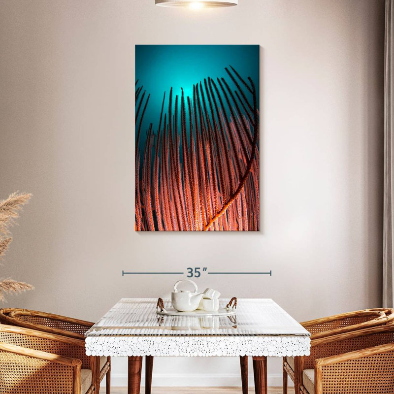 Brampt Coral And Teal, 24" H x 16" W