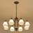 8-light Steel Dimmable Classic / Traditional Chandelier-1126859432