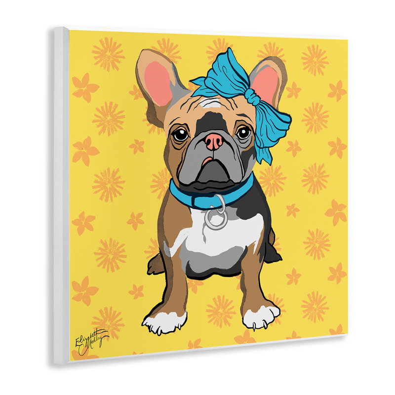 Art mural chiot Fashionista, par Elizabeth Medley