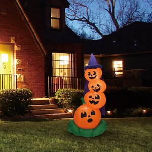 The Holiday Aisle® Stacked Pumpkins Inflatable & Reviews | Wayfair