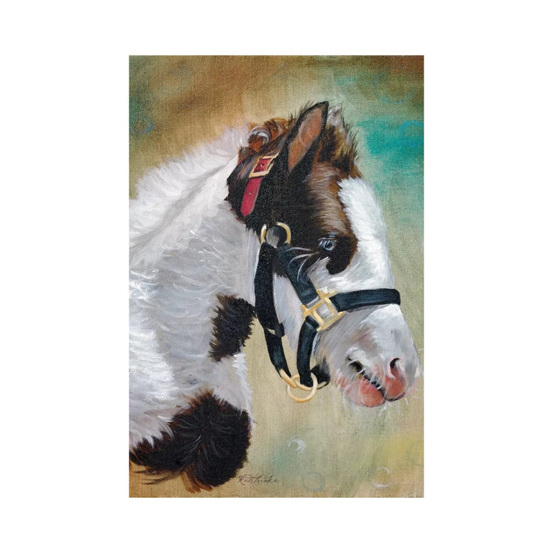 Gypsy Foal by Jennifer Redstreake - Wrapped Canvas Painting, 20.32 cm H x 30.48 cm W