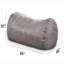 Fauteuil à billes en suède cylindrique traditionnel de 8 pieds Jasper-840012576