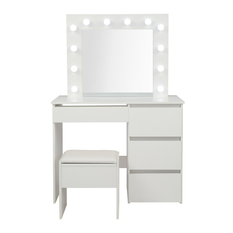 Ensemble coiffeuse et tabouret Naryia