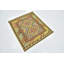 Tapis en laine rouge/beige 3 pi 3 po x 3 pi 8 po one-of-kind-noué la main Lorain
