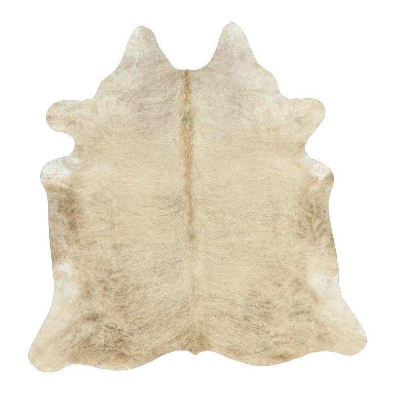 Rug & Kilim’S Large Cowhide Rug In Sandy Beige-Brown And Cream Tones