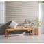 Banc d'extérieur en bois d'eucalyptus l 66 po