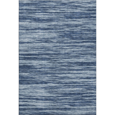Premium Machine Washable Prisco Blue Rug