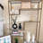 72"H x 40"W  Modern 5-Tier Display Shelf Unit with Marble-Look Surfaces and Open Storage