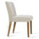 Chaise parsons en lin Alesana