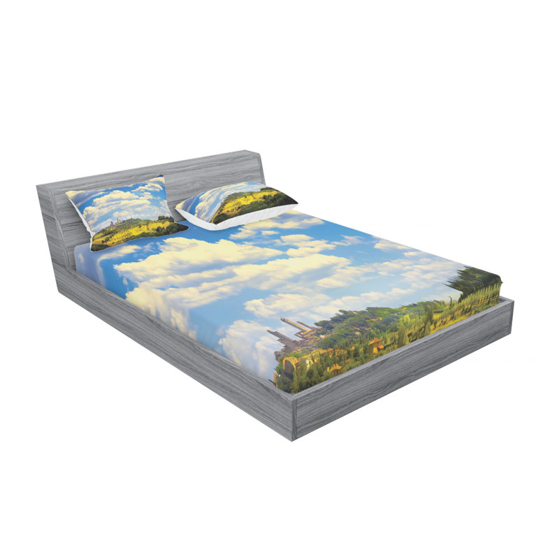 Microfiber Sheet Set, Full Sheet Set with Fitted Sheet