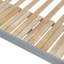 Lit superposé en bois en forme de maison avec glissière et escalier de rangement, cadre de lit simple, simple et double, gris et blanc