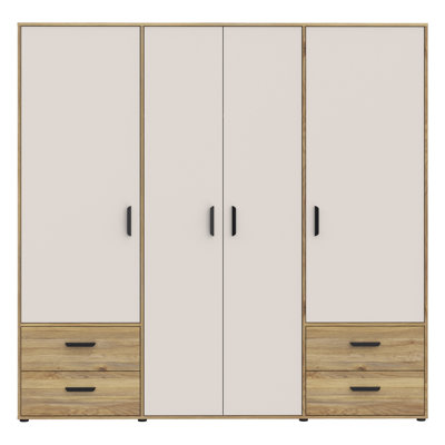 Mokkaro Manufactured Wood Wardrobe