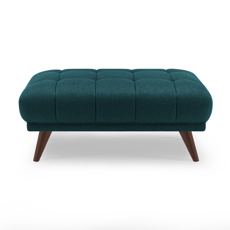 Simon 225.6Cm Square Arms Sofa, Blue, Walnut