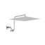 Pomme de douche 12 po avec bras réglable robuste - Fabrication en acier inoxydable, débit de 2 gallons par minute, fabrication de décor de salle de bain, buses de mise à l'échelle, luxe