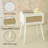 Rattan Nightstand, Modern Bedside Table With Rattan...-406227715