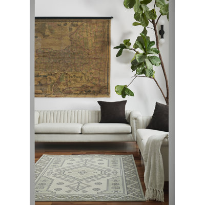 Aldona Sage Beige Oriental Rug