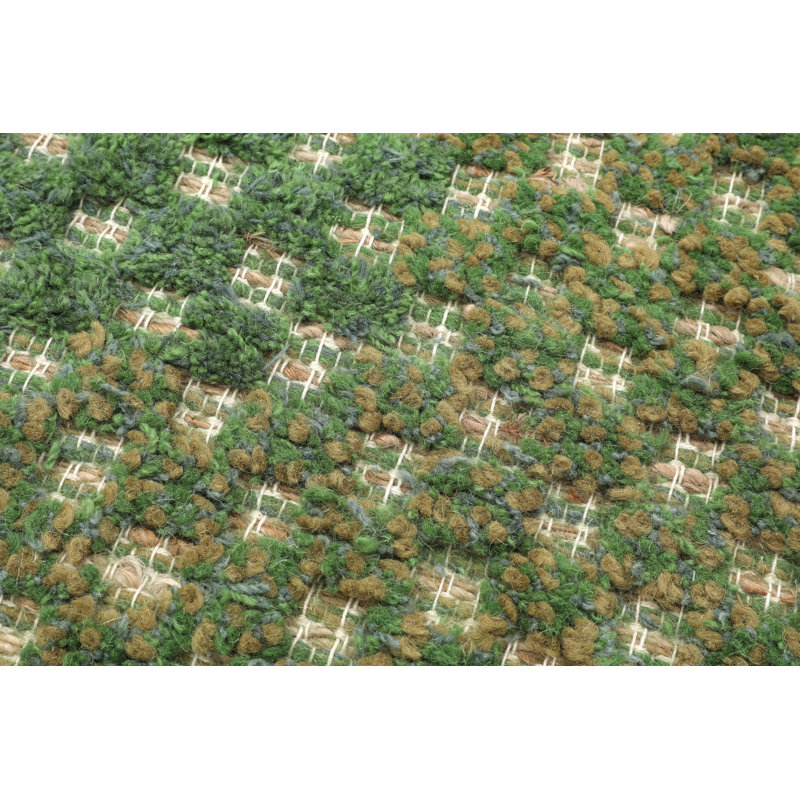 Bovina Hand Loomed Area Rug in Green
