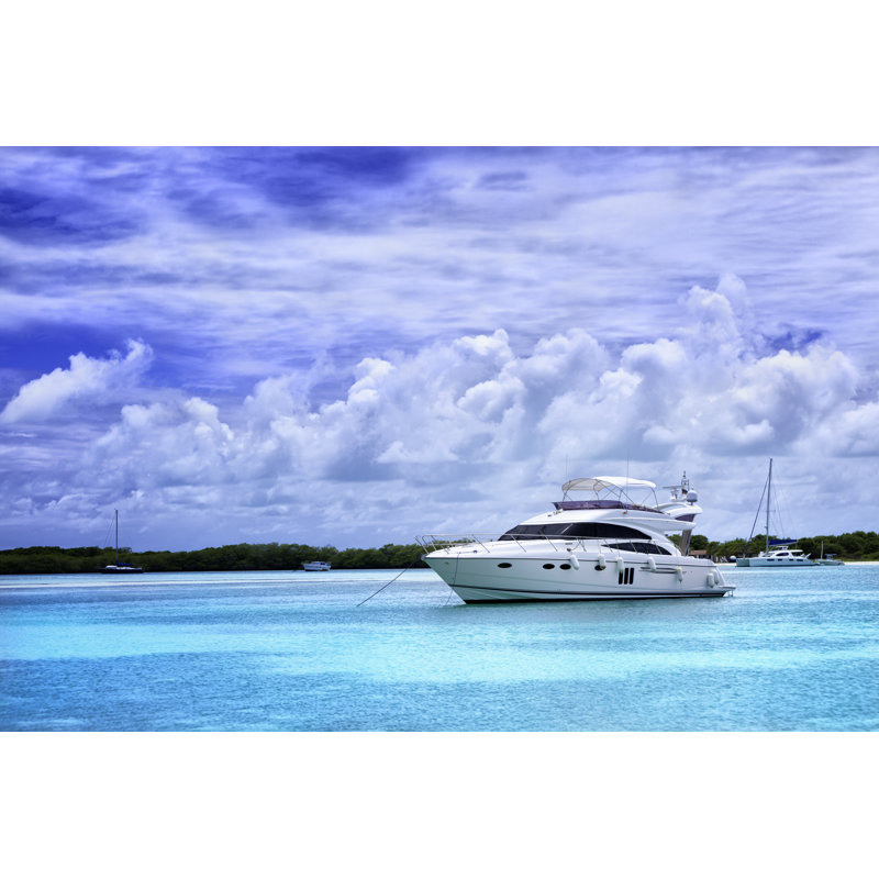 Luxury Yacht - Wrapped Canvas Print, 81cm H x 122cm W x 3.8cm D