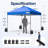 10x10ft. Portable Outdoor Pop Up Canopy with Wheel Carry Bag and Sandbags-110811639
