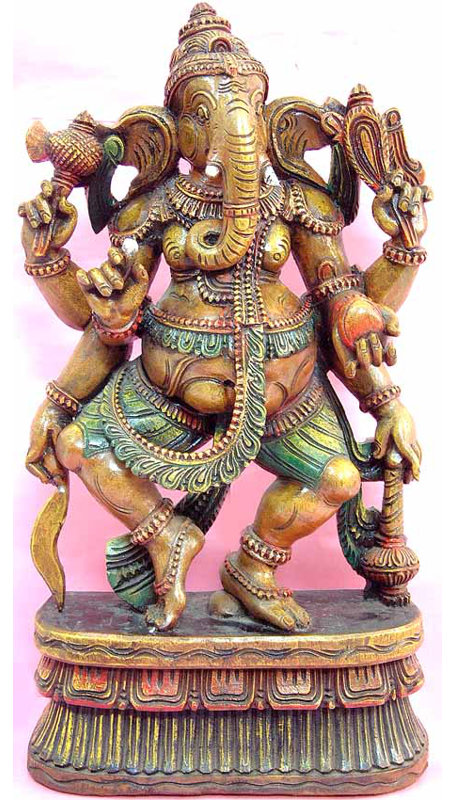 Les six bras dansant Ganesha