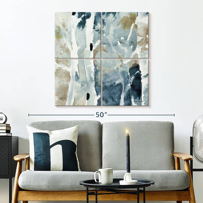 Blue Upon The Hill Square I, 32" H x 32" W