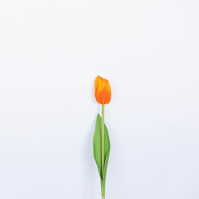 Single Orange Tulip Artificial Flower