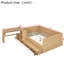 Lit plateforme multifonctionnel en bois avec rangement USB et coiffeuse-2014574838