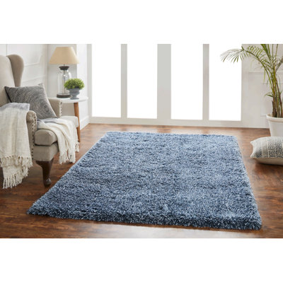 Tapis bleu area Lilibeth