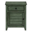 Table d'appoint, table de chevet, tiroir de rangement, bout, table d'appoint, chambre à coucher, lampe, rangement, placage vert antique, transitionnel-49094903