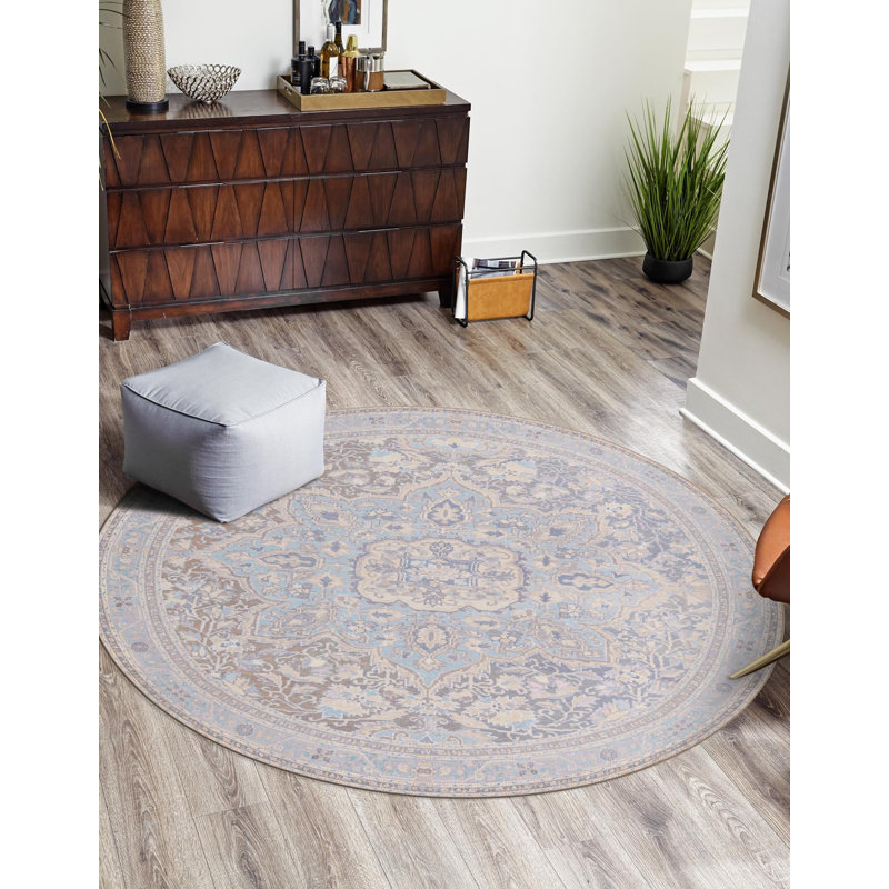 Oppie Moroccan Indoor Rug, Round 7'6"