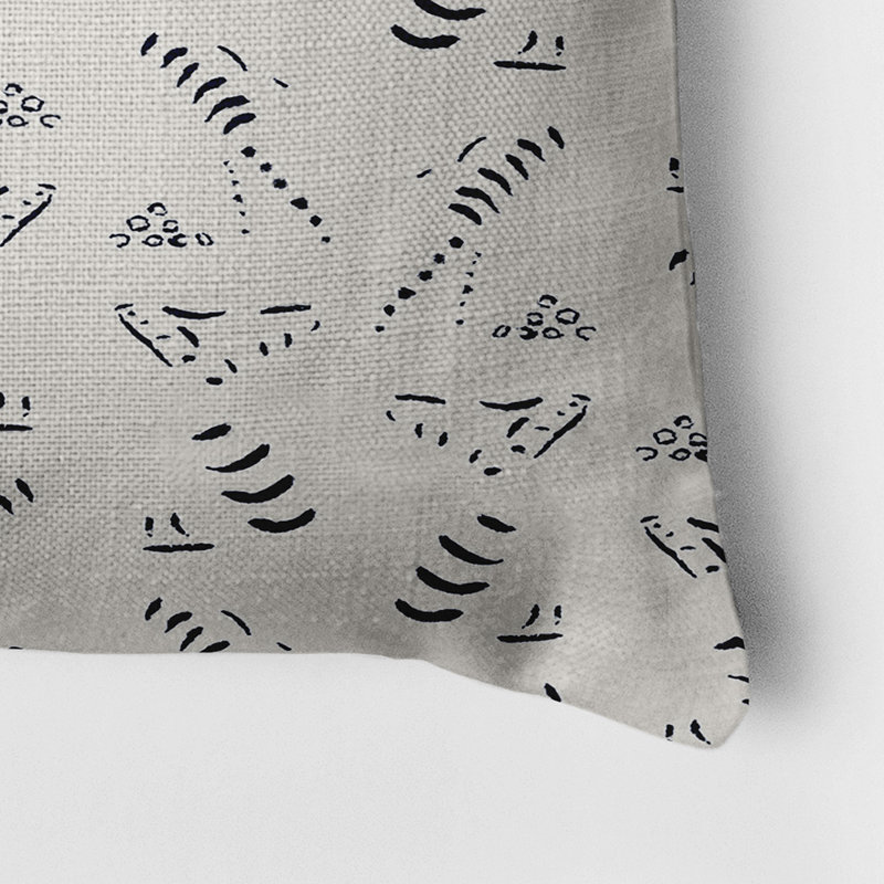 Housse de coussin carrée extérieure/insert, Bleu marine