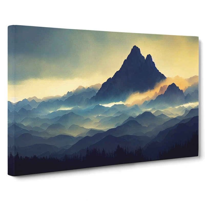 Beguiling Mountain Landscape - Wrapped Canvas, 50cm H x 76cm W x 3cm D