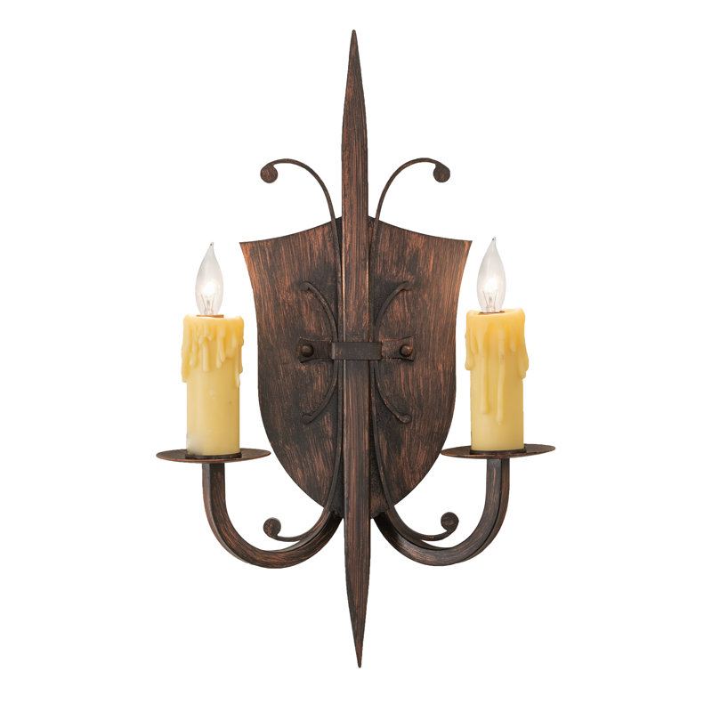 Shield 2 - Light Candle Wall Light