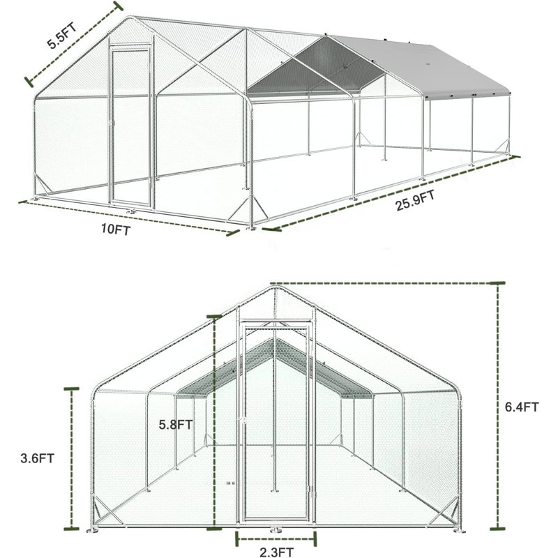 Poulailler Danay 251,23 pieds carrés