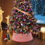 Jupe de cou d'arbre de Noël matelassée à losanges-1599719639