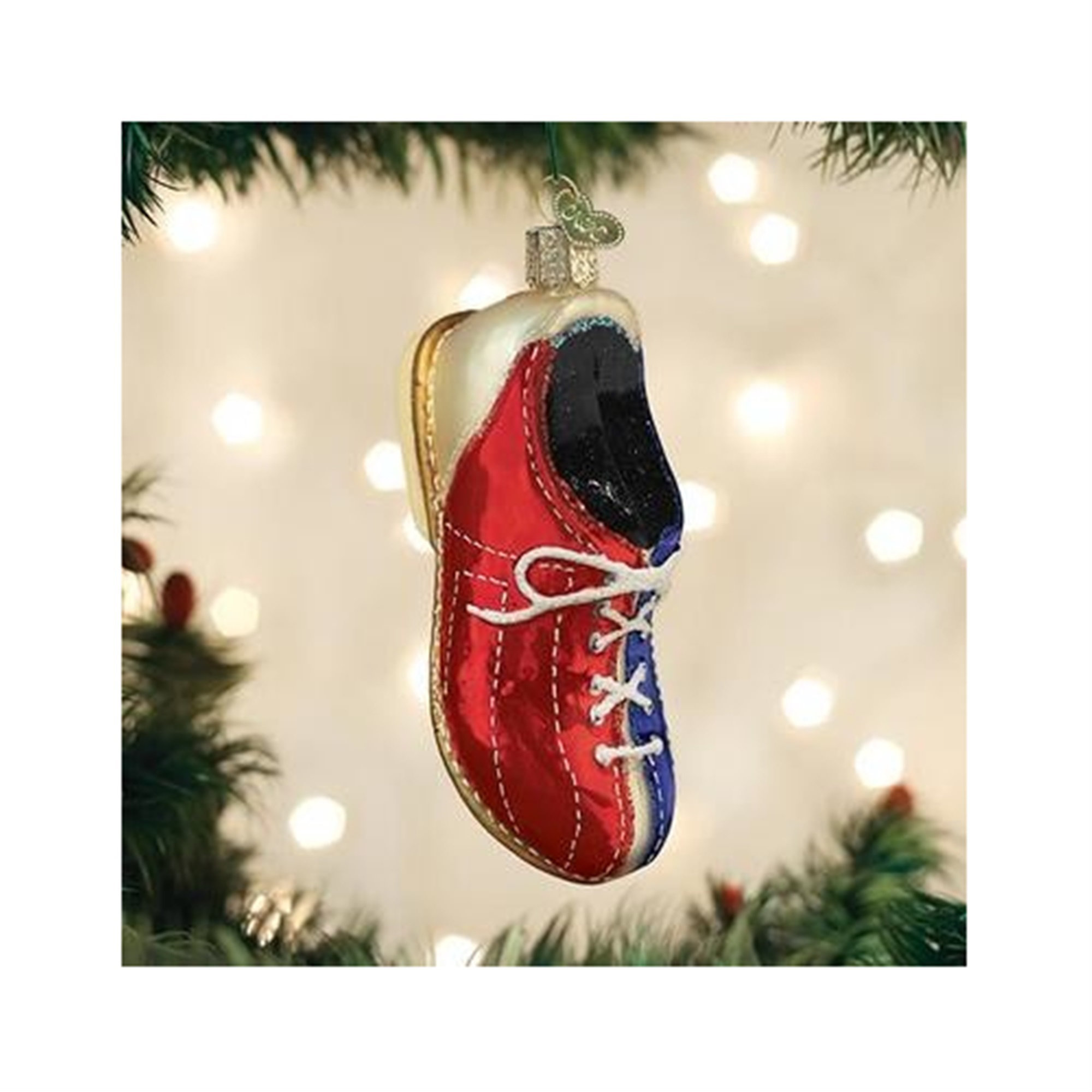 Old World Christmas Bowling Shoe Hanging Figurine Ornament