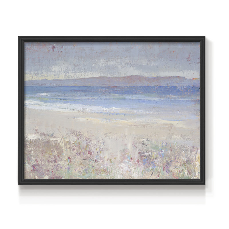 «Beach Textures I», reproduction encadrée, H 11 po x l 14 po, Noir, noir, noir, noir